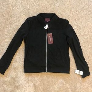 Juniors zip front jacket